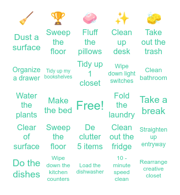 Cleaning up Bingo Card