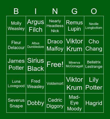 Bingo! Bingo Card