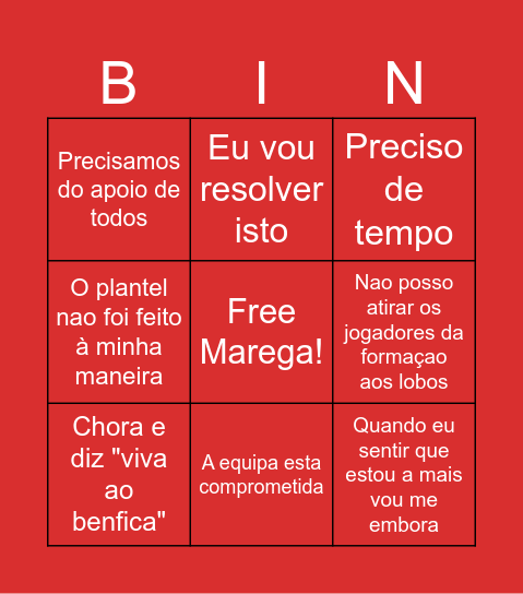 LAGE Bingo Card