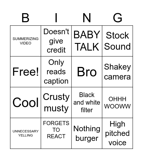 DDDOXERWOLF Bingo Card