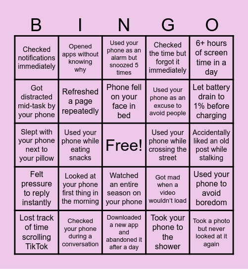 Brain Rot Bingo Card