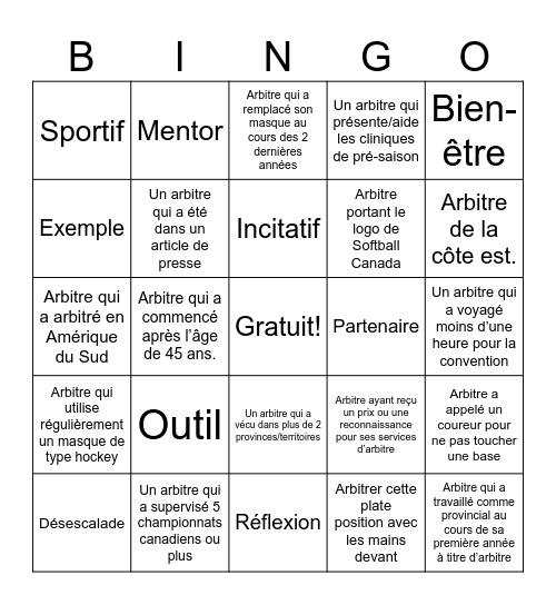 Bingo Bleu #4 - FR Bingo Card