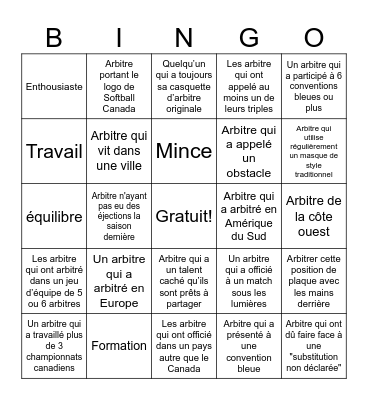 Bingo Bleu #5 - FR Bingo Card