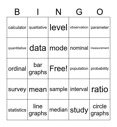 100 DAYS STATS Bingo Card