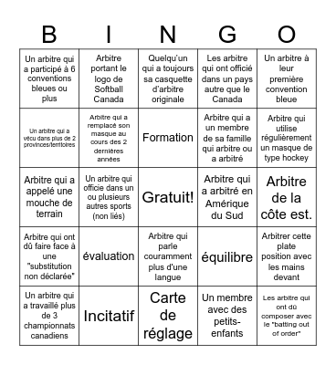 Bingo Bleu #12 - FR Bingo Card