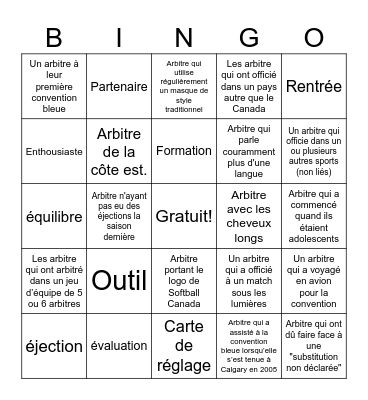 Bingo Bleu #41 - FR Bingo Card