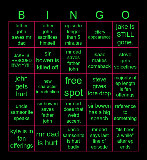 4.2.25 Bingo Card