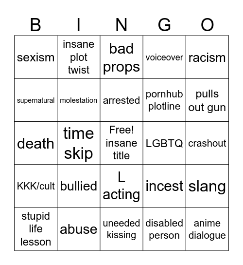 TOMORROWS TEACHINGS Bingo Card
