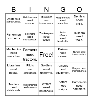 B10 U11 We need helmets Bingo Card