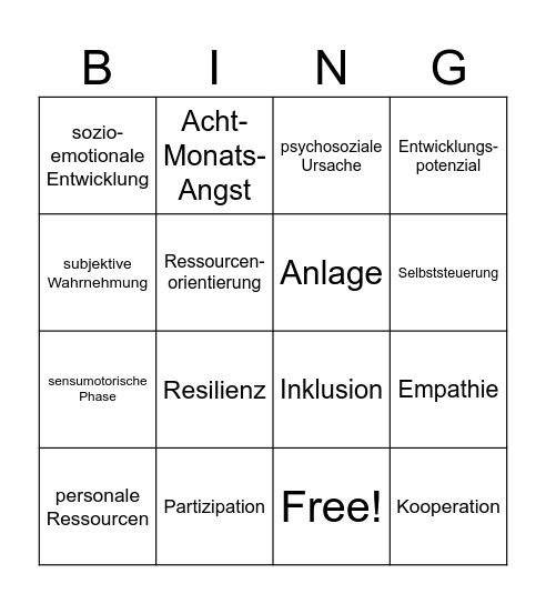 Show, that you're a pro! Bingo Card