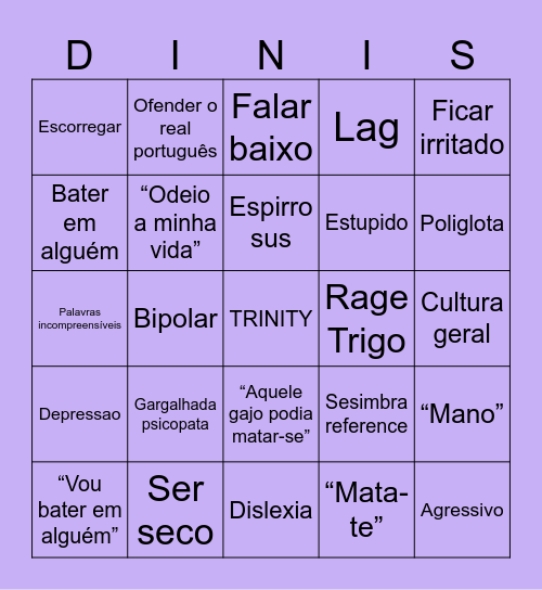 DinoBingo Card
