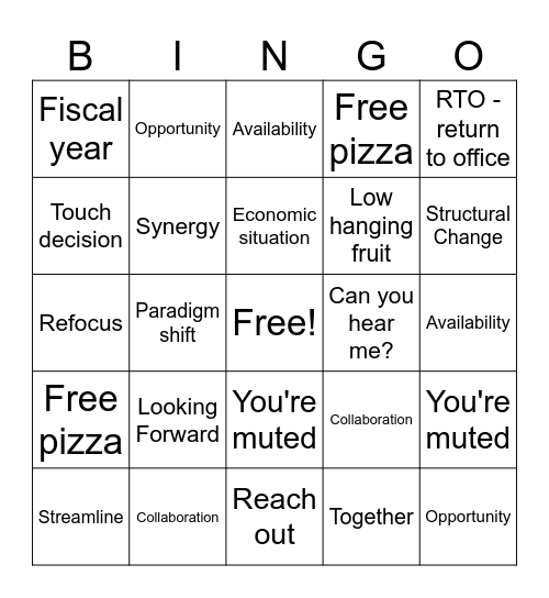 UbiLingo Bingo Card