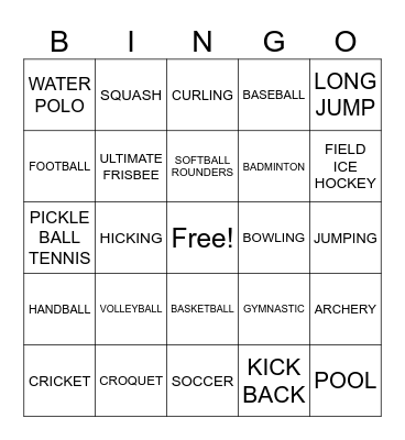 INVASION GAME Bingo Card