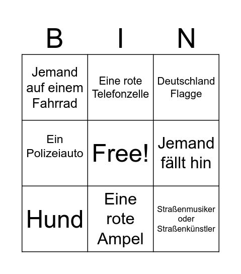 Geobingo.io Bingo Card