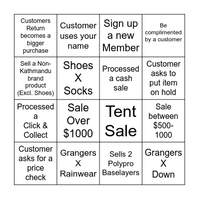 Microsoft Word  Bingo Card