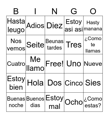 Bingo Card