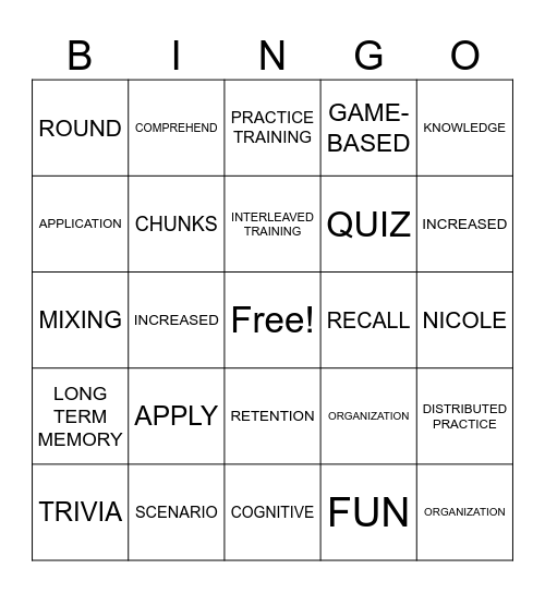 Science Bingo! Bingo Card