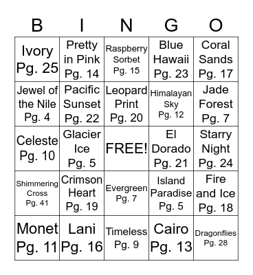 AllieCat Jewelry Bingo Card