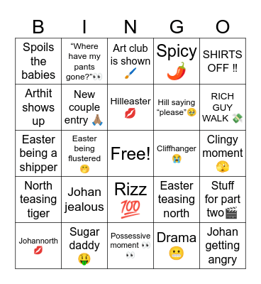 Forever you final ep Bingo Card