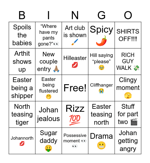 Forever you final ep Bingo Card