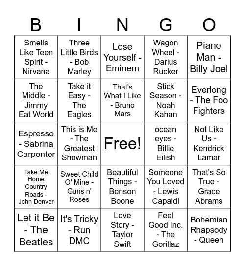 Tempe DTA Bingo Card
