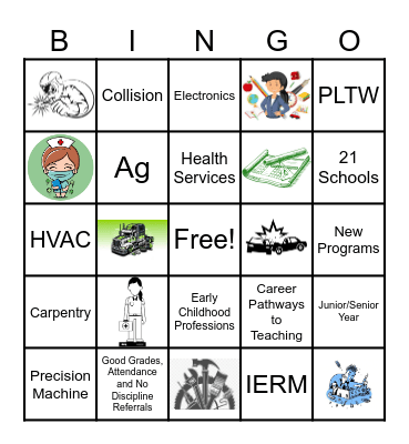 Hillyard Technical Center Bingo Card