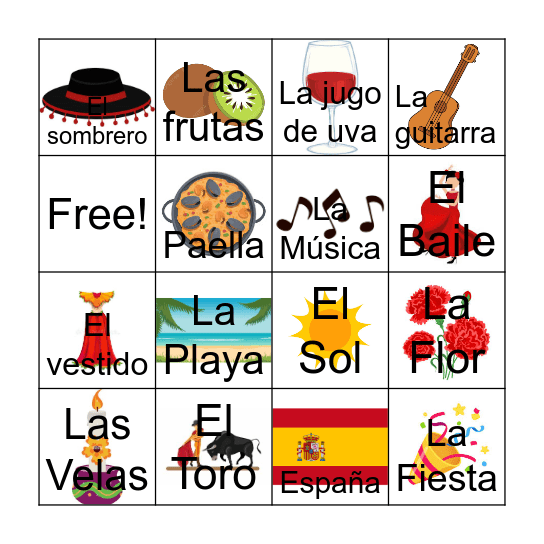 Lotería Bingo Card
