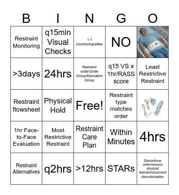 Restraint Bingo!! Bingo Card