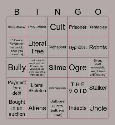 I need theraphy Bingo Card