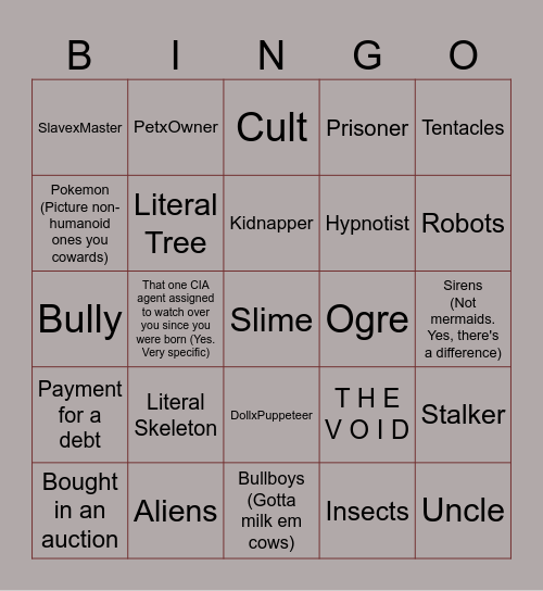 I need theraphy Bingo Card