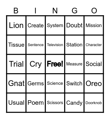 Inconsistent/Common Spelling Consonants and Vowels Bingo Card