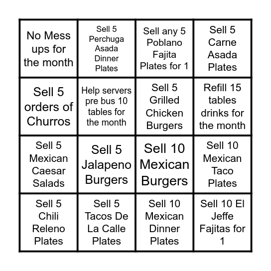 Mami's Host February BINGO Card