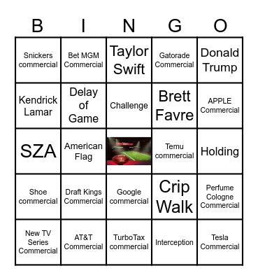 GAME DAY BINGO Card