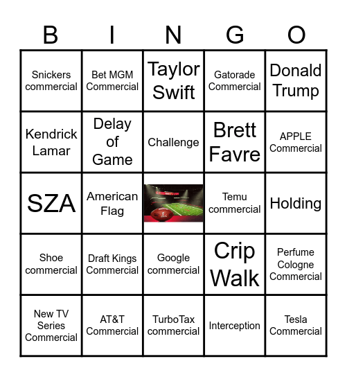 GAME DAY BINGO Card