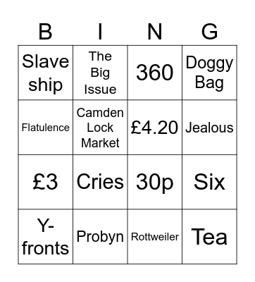 Stone Cold Bingo Card