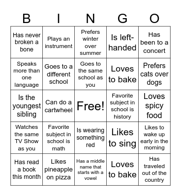 Ignite Alpha Bingo Card