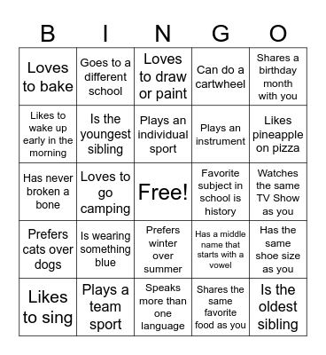 Alpha Ignite Bingo Card