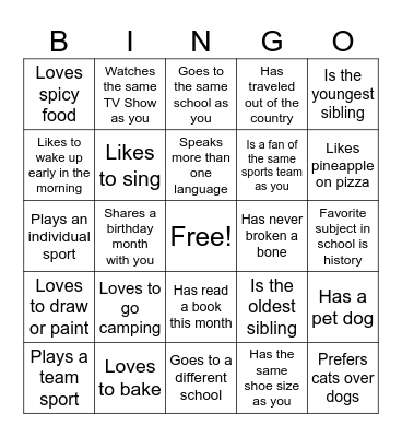 Alpha Ignite Bingo Card