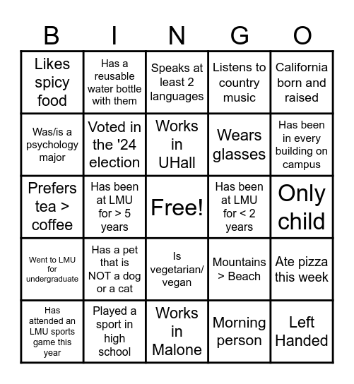 Affinity Group Alliance Retreat Bingo Card