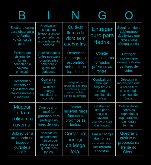 Bingo Folk Bingo Card