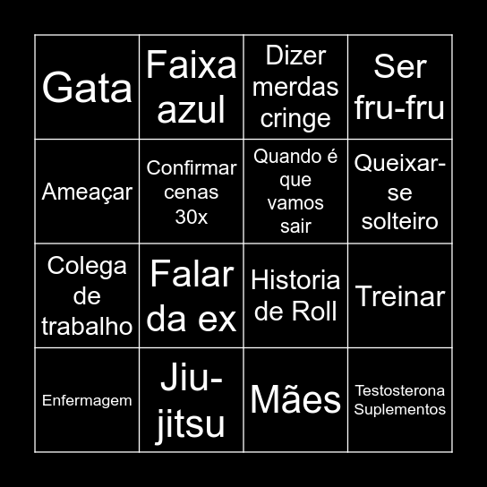 Bingo skrt Bingo Card