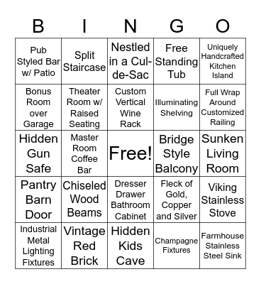 Builder Bingo  Bingo Card