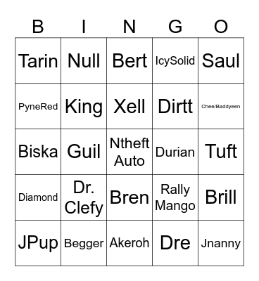 D\furgafs Bingo Card