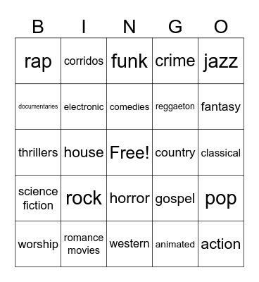 Find Someone Who Likes... Bingo Card