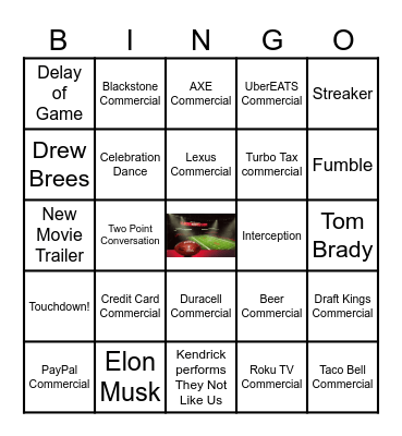GAME DAY BINGO Card