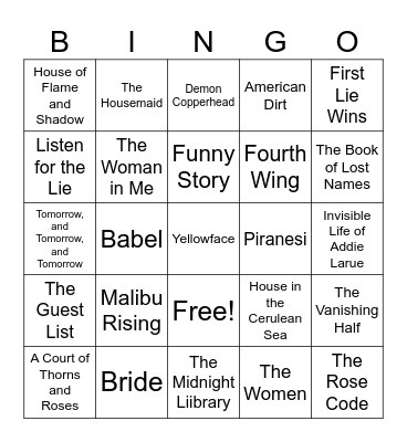 Who has Read...? Bingo Card