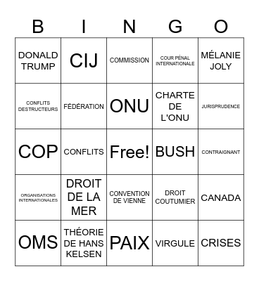 DIP Bingo Card