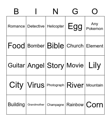 Infinite Craft Bingo Card