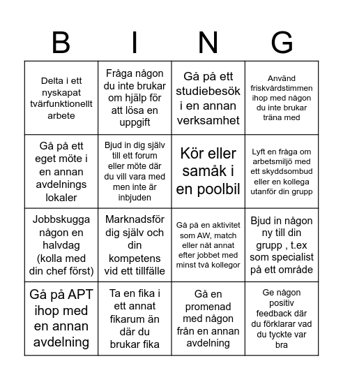 Jobbbingo Card