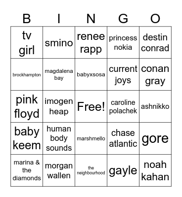 Jordan Bingo Card